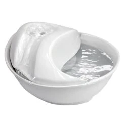 Pioneer Pet Keramik Trinkbrunnen Rain Drop Style 1,8 L Weiß