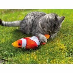 Aumüller Katzenspielkissen Zappel-Clownfisch -Pet Verkauf aumueller zappelfisch clownfisch 2