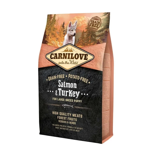 Carnilove Dog Puppy Large Breed - Salmon & Turkey 4kg 1 Carnilove Dog Puppy Large Breed - Salmon & Turkey 4kg