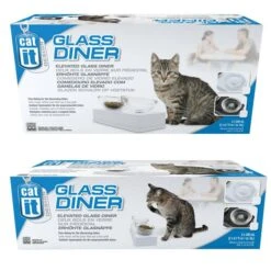 Catit Doppelnapf Glass Diner -Pet Verkauf catit glas diner verpackung52554f7ec7ebc