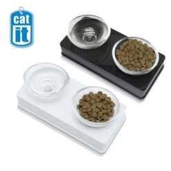 Catit Doppelnapf Glass Diner -Pet Verkauf catit glass diner525549b51ecb9