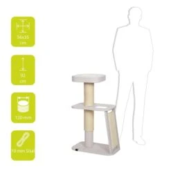 Ebi Kratzbaum Miyato Weiß -Pet Verkauf ebi kratzbaum miyato weiss 3