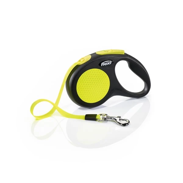 Flexi New NEON Gurtleine 5m Schwarz 1 Flexi New NEON Gurtleine 5m Schwarz