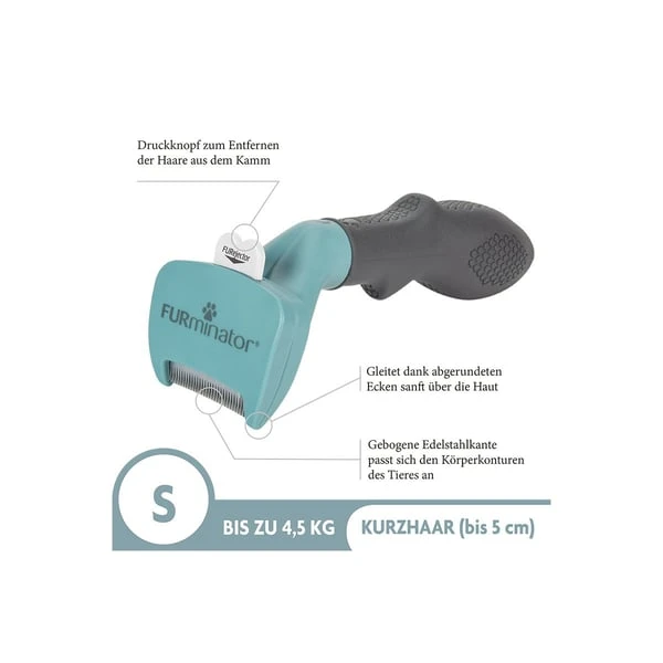 FURminator Katze Kurzhaar Bürste Für Unterwolle 2 FURminator Katze Kurzhaar Bürste Für Unterwolle – Bild 2