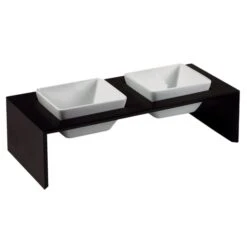 Replus Futterstation Meshidai Doppelnapf Schwarz