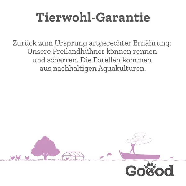 Goood Mini Senior Freilandpute & Nachhaltige Forelle 2 Goood Mini Senior Freilandpute & Nachhaltige Forelle – Bild 2