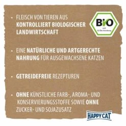 Happy Cat Bio Pouch Rind -Pet Verkauf happy cat bio pouch rind 85g 3