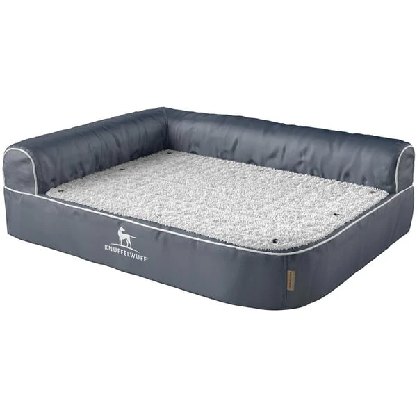 Knuffelwuff Orthopädisches Eck Hundebett Arizona Grau, Lehne Links 1 Knuffelwuff Orthopädisches Eck Hundebett Arizona Grau, Lehne Links