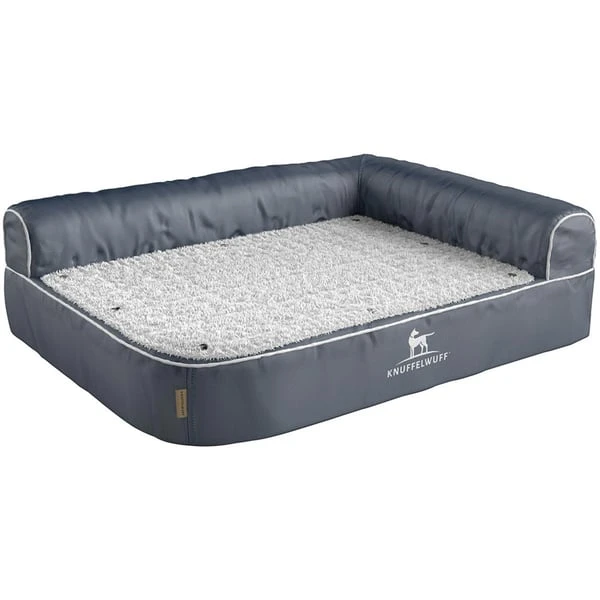 Knuffelwuff Orthopädisches Eck Hundebett Arizona Grau, Lehne Rechts 1 Knuffelwuff Orthopädisches Eck Hundebett Arizona Grau, Lehne Rechts