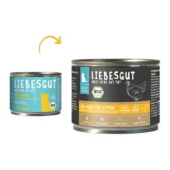 Liebesgut Biokost Junior Katze Mit Huhn, Kokos Und Zucchini