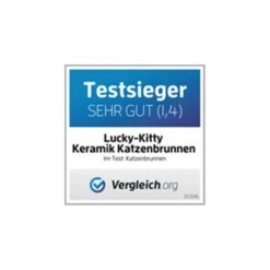 Lucky-Kitty Katzenbrunnen Aus Keramik, Weiß -Pet Verkauf lucky kitty katzenbrunnen aus keramik weiss 11