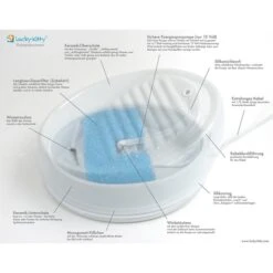 Lucky-Kitty Katzenbrunnen Aus Keramik, Weiß -Pet Verkauf lucky kitty katzenbrunnen aus keramik weiss 4