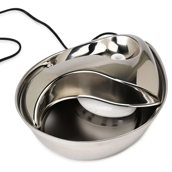 Pioneer Pet Edelstahl Trinkbrunnen Rain Drop Style 2,8 L 5 Pioneer Pet Edelstahl Trinkbrunnen Rain Drop Style 2,8 L – Bild 5