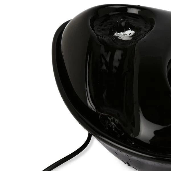 Pioneer Pet Keramik Trinkbrunnen Rain Drop Style 1,8 L Schwarz 5 Pioneer Pet Keramik Trinkbrunnen Rain Drop Style 1,8 L Schwarz – Bild 5