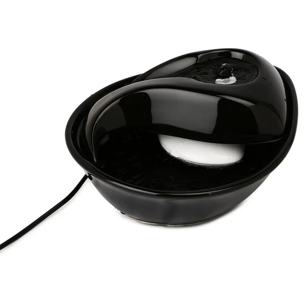 Pioneer Pet Keramik Trinkbrunnen Rain Drop Style 1,8 L Schwarz 3 Pioneer Pet Keramik Trinkbrunnen Rain Drop Style 1,8 L Schwarz – Bild 3