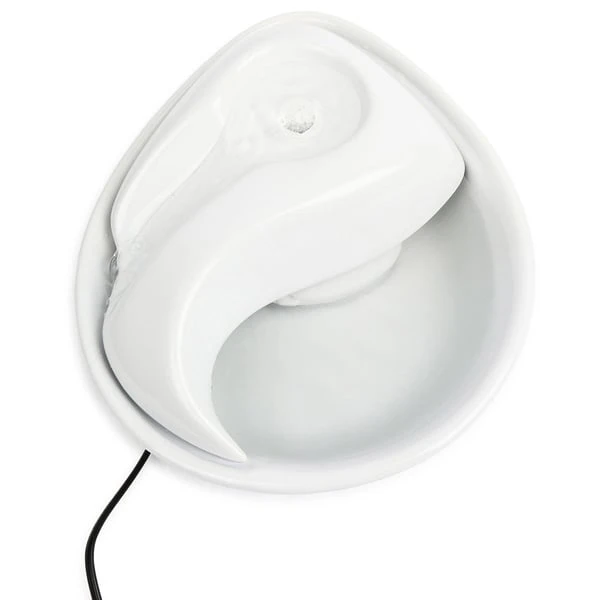 Pioneer Pet Keramik Trinkbrunnen Rain Drop Style 1,8 L Weiß 2 Pioneer Pet Keramik Trinkbrunnen Rain Drop Style 1,8 L Weiß – Bild 2