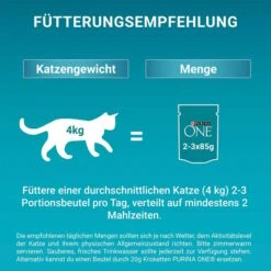 PURINA ONE JUNIOR Kitten In Sauce Lachs -Pet Verkauf purina one junior kitten in sauce lachs 4x85g 7