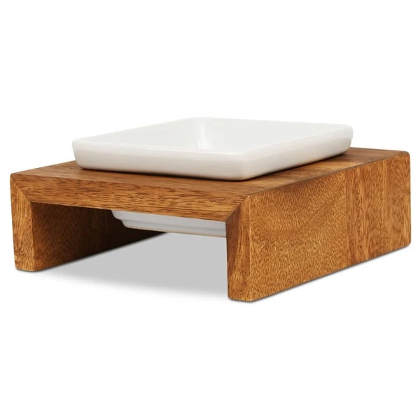 Replus Futterstation Meshidai Einzelnapf Teak 1 Replus Futterstation Meshidai Einzelnapf Teak