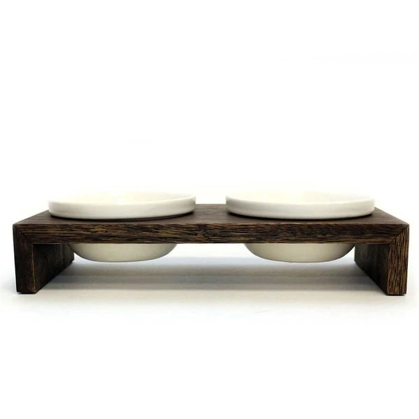 Replus Gohan Doppelnapf In Walnuss 1 Replus Gohan Doppelnapf In Walnuss