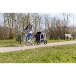 Trixie Fahrrad-Anhänger Grau/Salbei -Pet Verkauf trixie fahrradanhaenger 10