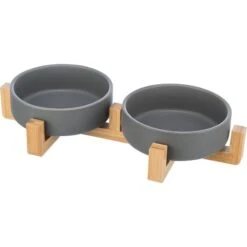 Trixie Napf-Set Keramik Mit Holz