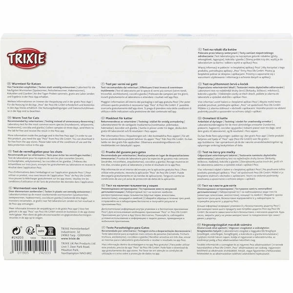 Trixie Wurmtest Für Katzen 2 Trixie Wurmtest Für Katzen – Bild 2