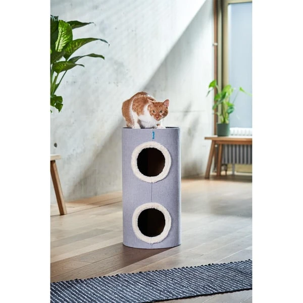 ZooRoyal Kratztonne Ella Grau 70cm 2 ZooRoyal Kratztonne Ella Grau 70cm – Bild 2