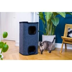 ZooRoyal Premium Kratztonne Jori 78cm Filz Anthrazit -Pet Verkauf zooroyal kratztonne jori 5