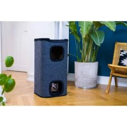 ZooRoyal Premium Kratztonne Jori 78cm Filz Anthrazit -Pet Verkauf zooroyal kratztonne jori 6