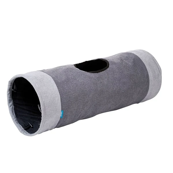 ZooRoyal Rascheltunnel Maja Grau Ø 30 X 90 Cm 1 ZooRoyal Rascheltunnel Maja Grau Ø 30 X 90 Cm