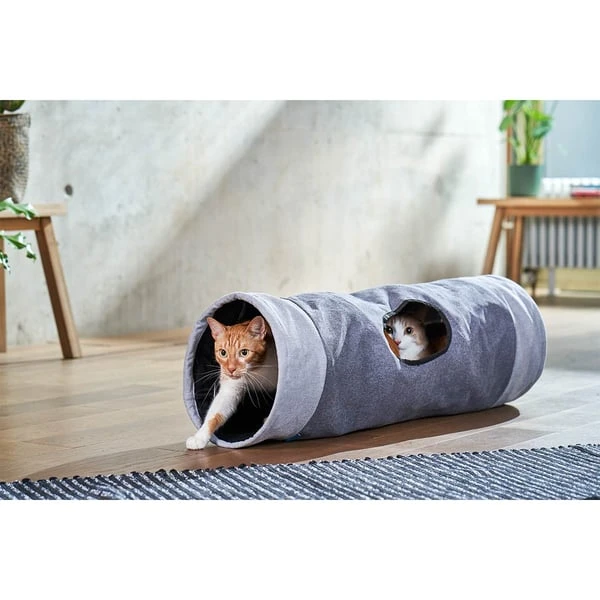 ZooRoyal Rascheltunnel Maja Grau Ø 30 X 90 Cm 5 ZooRoyal Rascheltunnel Maja Grau Ø 30 X 90 Cm – Bild 5