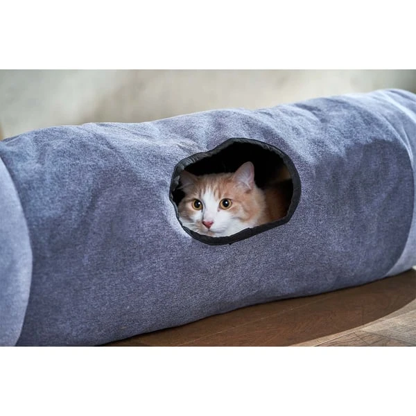 ZooRoyal Rascheltunnel Maja Grau Ø 30 X 90 Cm 6 ZooRoyal Rascheltunnel Maja Grau Ø 30 X 90 Cm – Bild 6