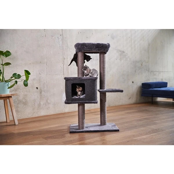 ZooRoyal Kratzbaum Lea 108 Cm Anthrazit 8 ZooRoyal Kratzbaum Lea 108 Cm Anthrazit – Bild 8