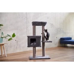 ZooRoyal Kratzbaum Lea 108 Cm Anthrazit 14 ZooRoyal Kratzbaum Lea 108 Cm Anthrazit -Pet Verkauf zooroyal kratzbaum lea 108cm anthrazit web 2