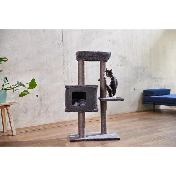 ZooRoyal Kratzbaum Lea 108 Cm Anthrazit 7 ZooRoyal Kratzbaum Lea 108 Cm Anthrazit – Bild 7