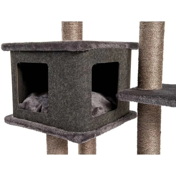 ZooRoyal Kratzbaum Lea 108 Cm Anthrazit 3 ZooRoyal Kratzbaum Lea 108 Cm Anthrazit – Bild 3