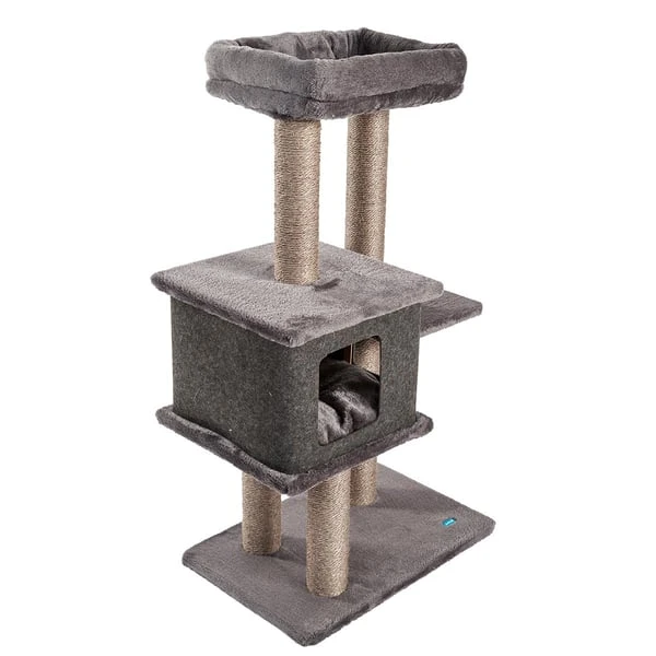 ZooRoyal Kratzbaum Lea 108 Cm Anthrazit 5 ZooRoyal Kratzbaum Lea 108 Cm Anthrazit – Bild 5