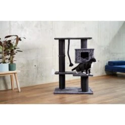 ZooRoyal Kratzbaum Lucia Anthrazit 113cm -Pet Verkauf zooroyal kratzbaum lucia 113cm anthrazit 2