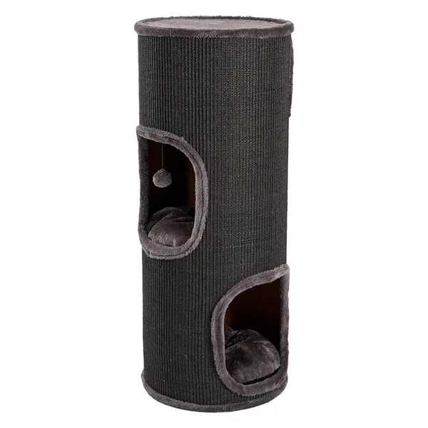 ZooRoyal Kratztonne Klara 100 Cm Schwarz 1 ZooRoyal Kratztonne Klara 100 Cm Schwarz