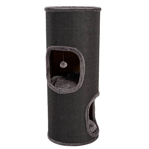 ZooRoyal Kratztonne Klara 100 Cm Schwarz 2 ZooRoyal Kratztonne Klara 100 Cm Schwarz – Bild 2