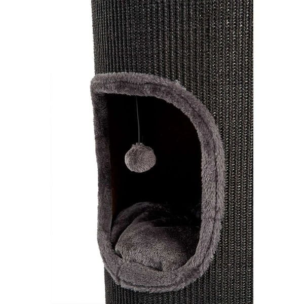 ZooRoyal Kratztonne Klara 100 Cm Schwarz 6 ZooRoyal Kratztonne Klara 100 Cm Schwarz – Bild 6